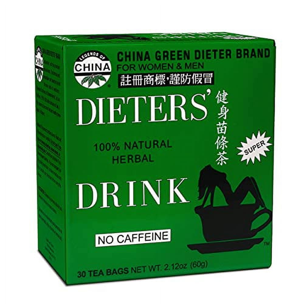 Uncle Lee's China Green Dieters Tea Caffeine Free 30 Tea Bags 2.12 oz