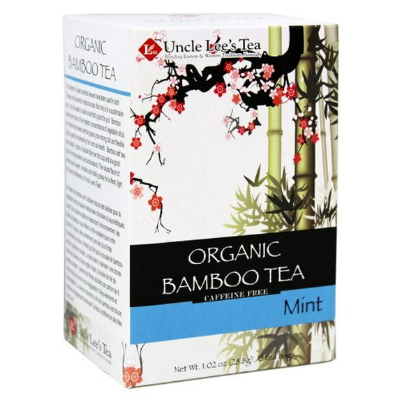 Uncle Lees Teas Organic Bamboo Tea, Mint, 18 Ct
