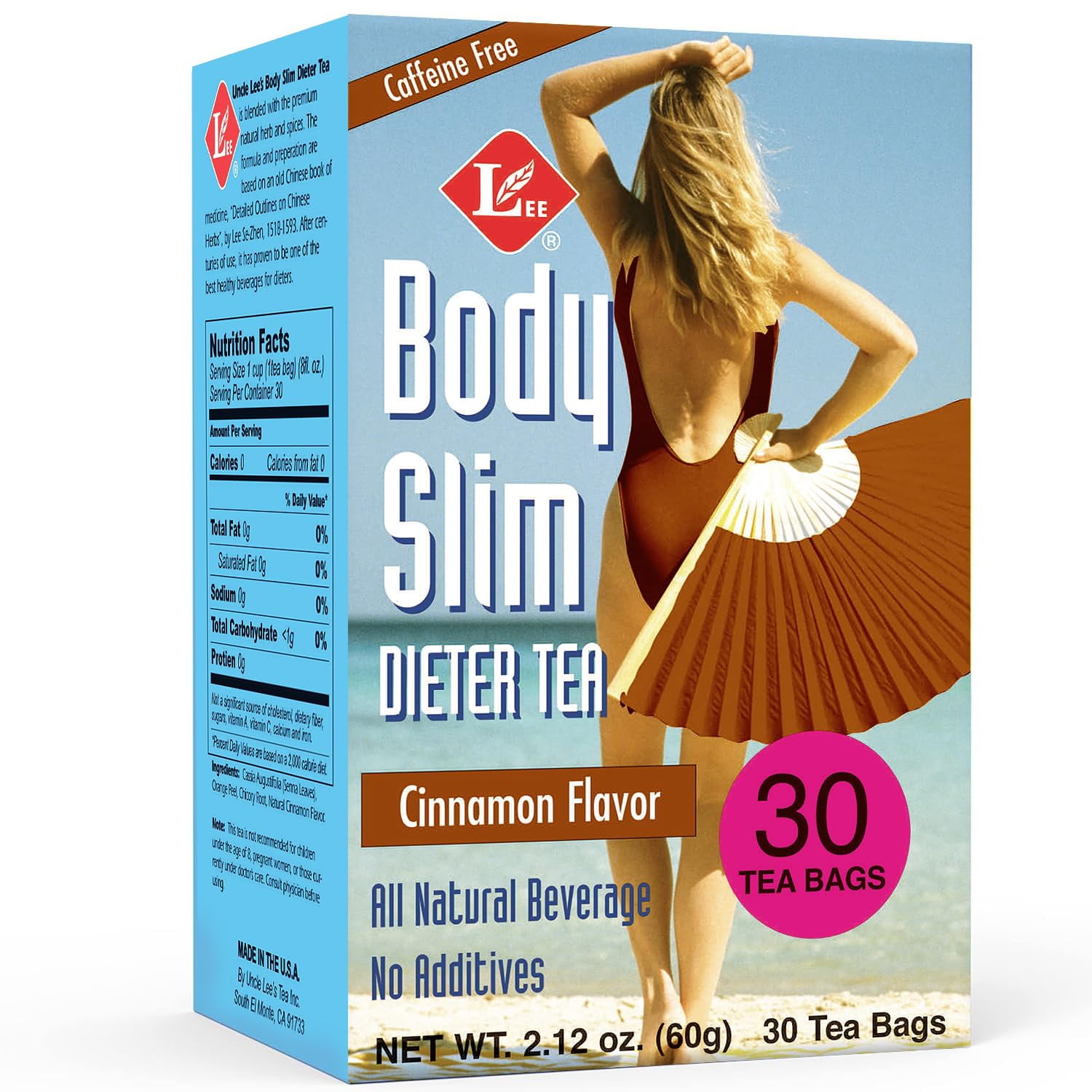 Uncle Lee's Tea Body Slim Dieter Tea Cinnamon Flavor, 30 Tea Bags