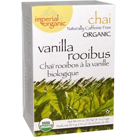 Uncle Lees Tea Imperial Organic Chai, Vanilla Rooibus - 18 Tea Bags