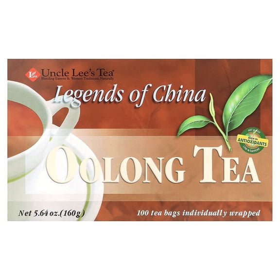 Uncle Lee's Tea, Legends of China, Oolong Tea, 100 Tea Bags, 5.64 oz Pack of 3