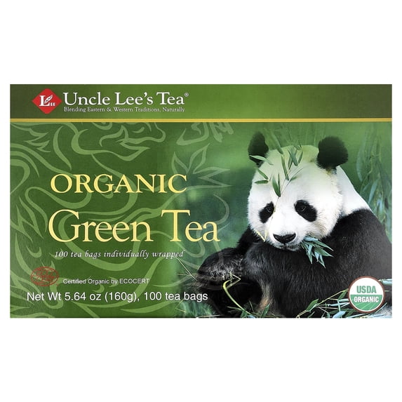 Uncle Lee's Organic Green Tea Bags - USDA Certified