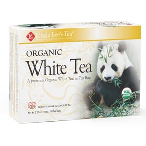 Uncle Lees Organic White Tea - Premium Tea for Everyday Wellness, Low Caffeine, Antioxidant-Rich White Tea Bags, Individually Wrapped, 100 Count