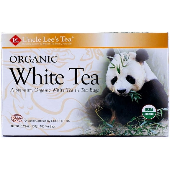 Uncle Lee's Tea, Organic White Tea, 100 Tea Bags, 5.29 oz