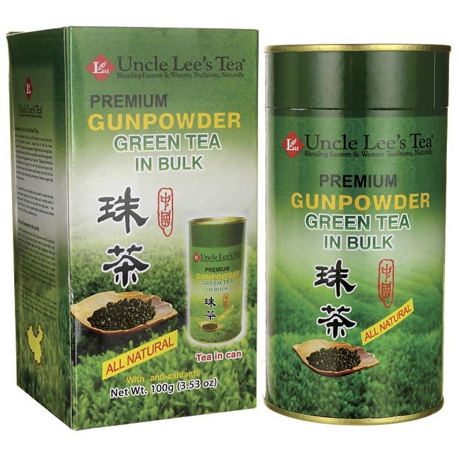 Uncle Lee's Tea Premium Gunpowder Green Tea in Bulk 3.53 oz Pwdr