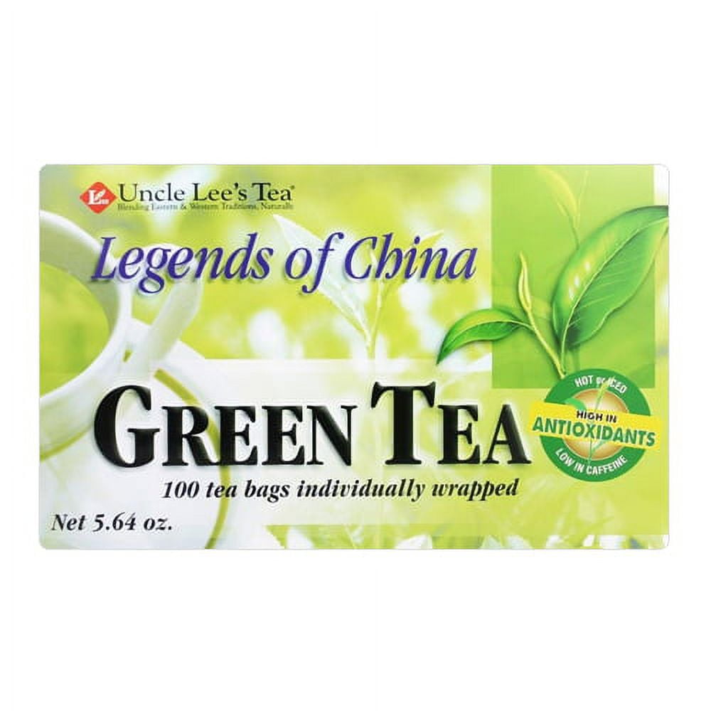 Uncle Lees Green Tea, High in Antioxidants, 100 Tea Bags, 3 Pack
