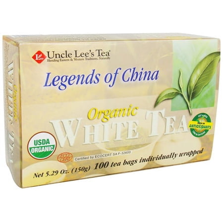 Uncle Lees Tea Legends Of China Organic White Tea - 100 Bags, 2 Pack