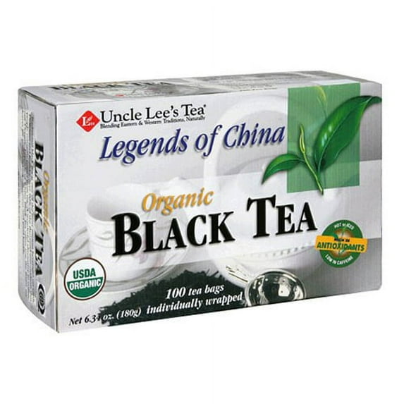 Uncle Lees Tea Organic Black Tea Bags, 100 Ea , 6 Pack