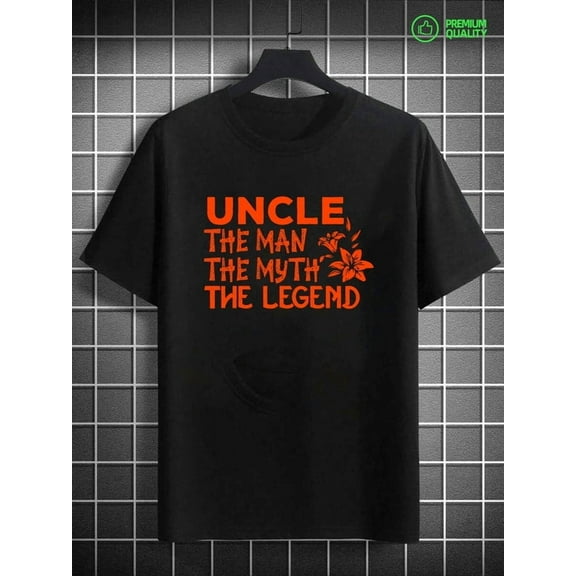 Uncle Legend T-Shirt Christmas print comfort colors tshirt men 180G 100% Cotton black New spring and autumn styles Fashionable printed T-shirts Cool shirts , Funny shirts , t shirt elegant Christmas