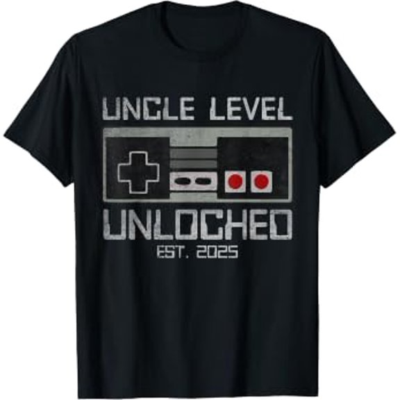 Uncle Level Unlocked 2025 Leveling Up Leveled Up To Uncle T-Shirt
