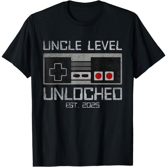 Uncle Level Unlocked 2025 Leveling Up Leveled Up To Uncle T-Shirt
