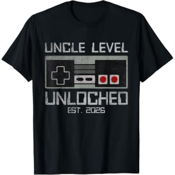 Uncle Level Unlocked 2026 Leveling Up Leveled Up to Uncle T-Shirt
