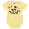 thumbnail image 1 of Uncle Loves Me Bought This One Piece Romper Boys or Girls Infant Baby Brisco Brands 12M, 1 of 6