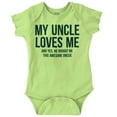 thumbnail image 1 of Uncle Loves Me Bought This One Piece Romper Boys or Girls Infant Baby Brisco Brands 6M, 1 of 7
