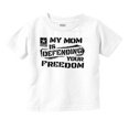 thumbnail image 1 of US Army Logo My Mom Defending Freedom Infant Toddler Graphic Tee For Boys or Girls Brisco Brands 24M, 1 of 5