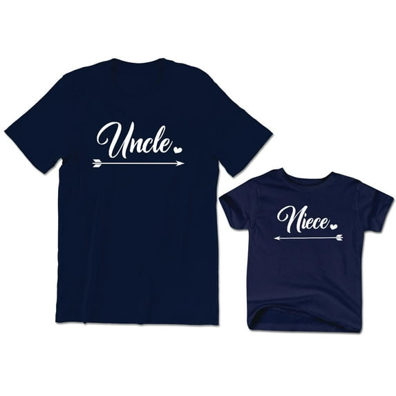 Uncle Men's T-Shirt Cute Matching Tee Niece Kids Toddler Shirt Youth Baby