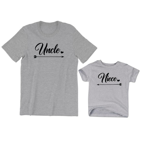 Uncle Men's T-Shirt Cute Matching Tee Niece Kids Toddler Shirt Youth Baby