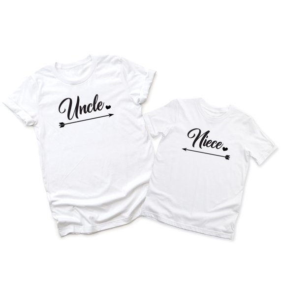 Uncle Men's T-Shirt Cute Matching Tee Niece Kids Toddler Shirt Youth Baby
