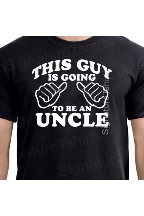 Uncle Mens T-Shirt Pregnancy Announcement This Guy Is Going To Be An Uncle Family Shirt New Baby Tshirt