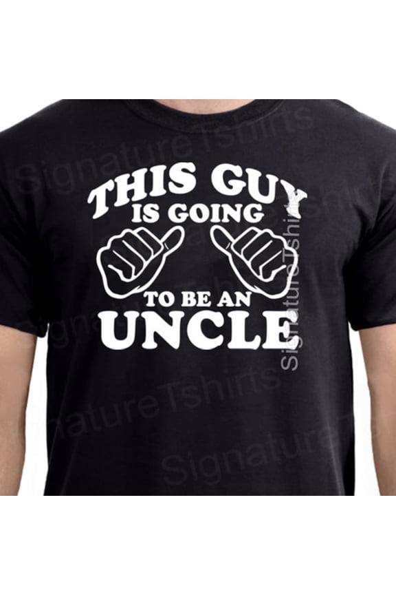 Uncle Mens T-Shirt Pregnancy Announcement This Guy Is Going To Be An Uncle Family Shirt New Baby Tshirt