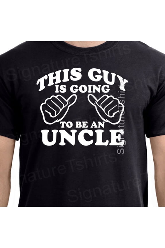Uncle Mens T-Shirt Pregnancy Announcement This Guy Is Going To Be An Uncle Family Shirt New Baby Tshirt