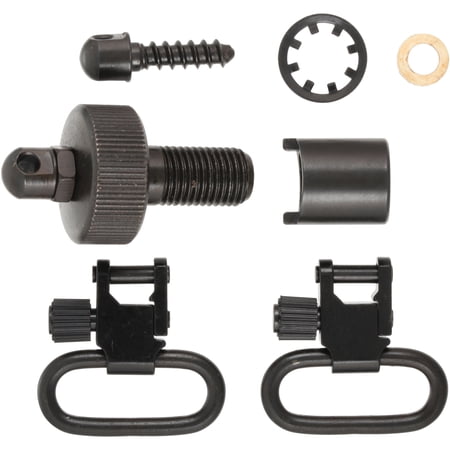 Uncle Mike's Quick Detach 1" Sling Swivel, Black