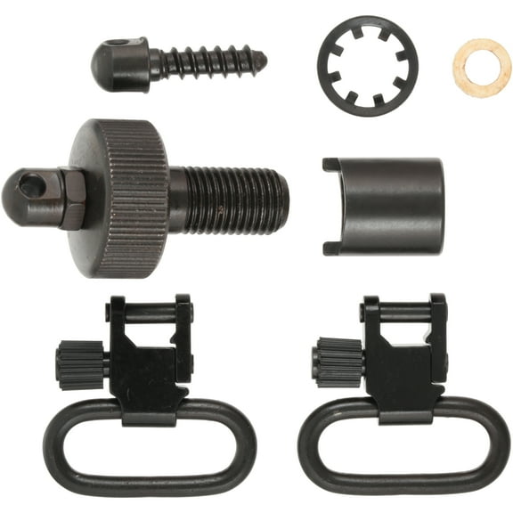 Uncle Mike's Quick Detach 1" Sling Swivel, Black