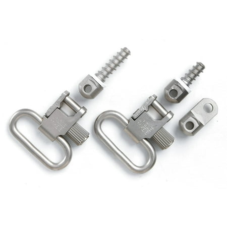 Uncle Mikes 1462-2 1" Quick Detach Nickel Sling Swivels