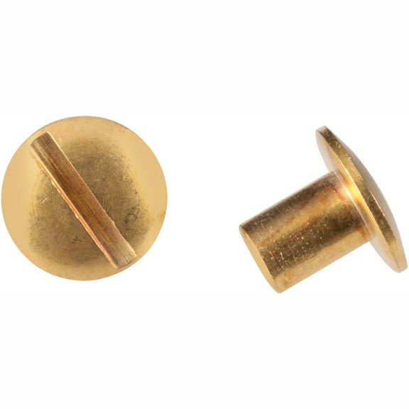 Uncle Mikes Solid Brass Chicago Screws 24 ct Pack