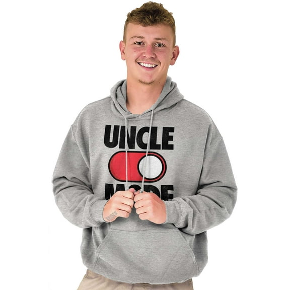 Uncle Mode On Off Gym Birthday Hoodie Hooded Sweatshirt Men Brisco Brands L