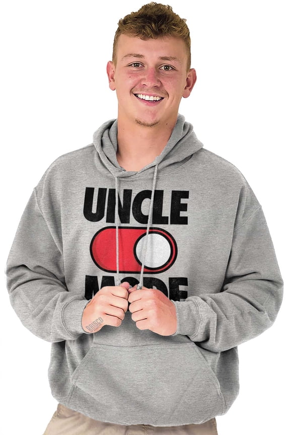 Uncle Mode On Off Gym Birthday Hoodie Hooded Sweatshirt Men Brisco Brands M
