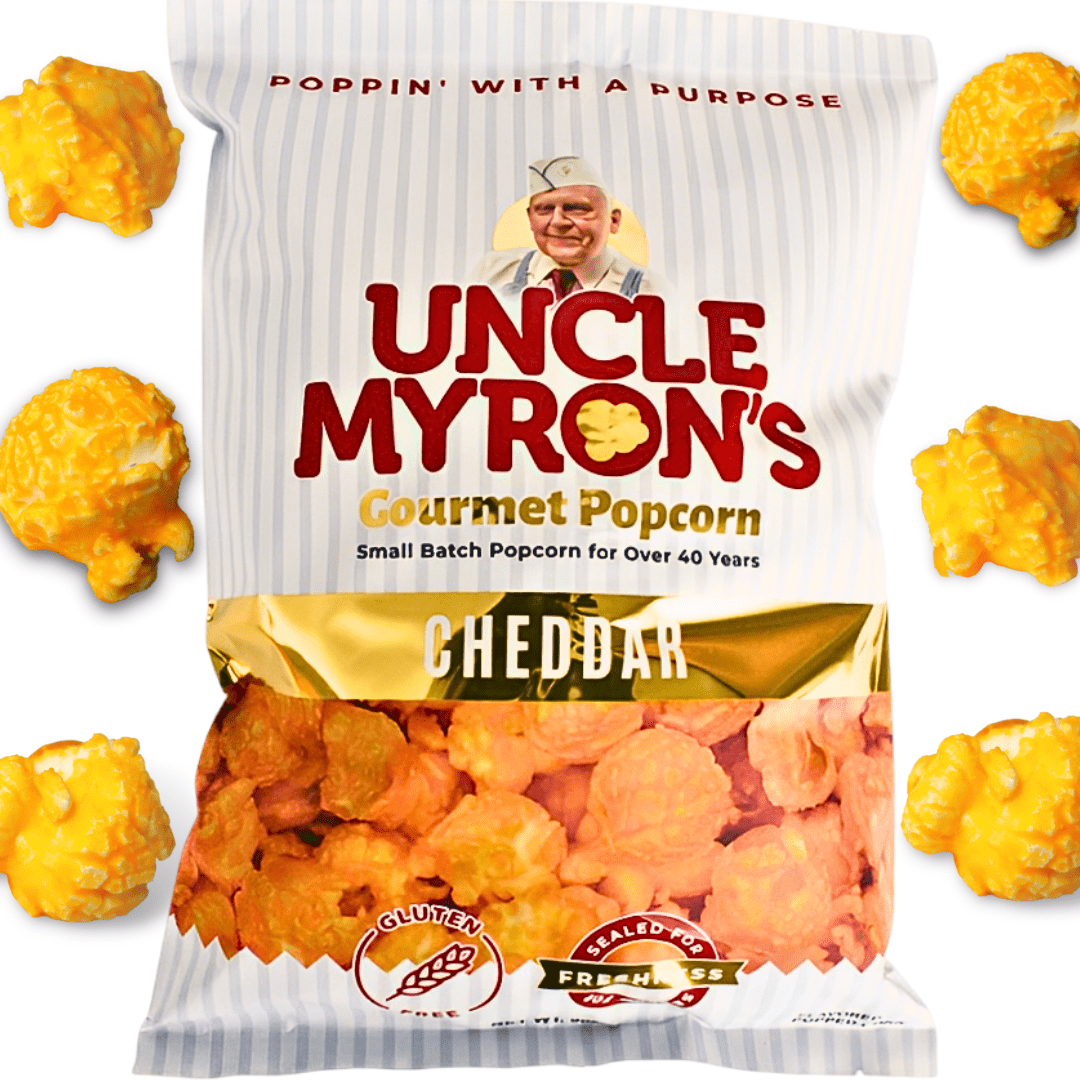 Uncle Myron's Gourmet Cheddar Cheese Popcorn 9 oz. Bag Savory Snack