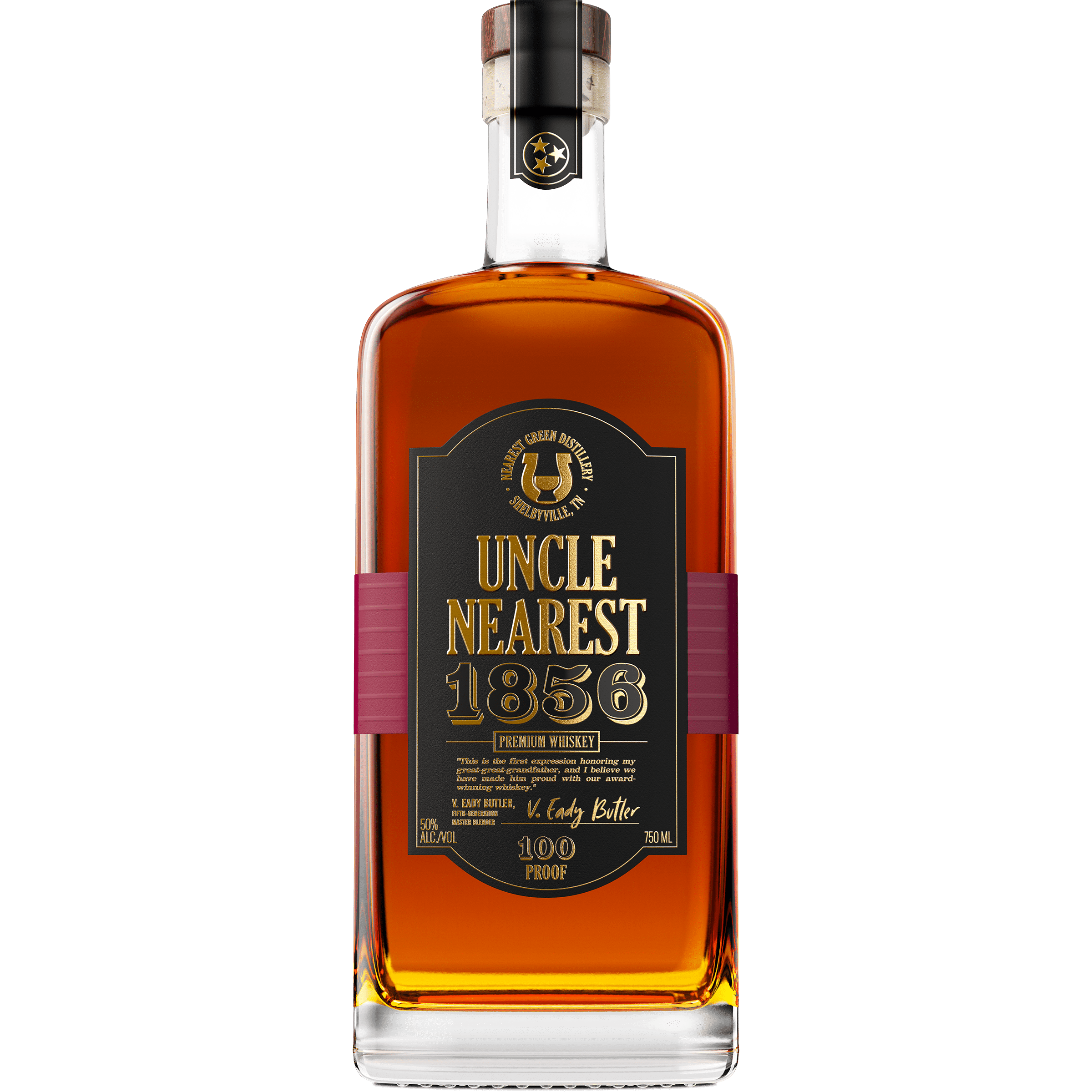 Uncle Nearest 1856 Premium Bourbon Whiskey, 750 mL Glass Bottle, 50% ABV