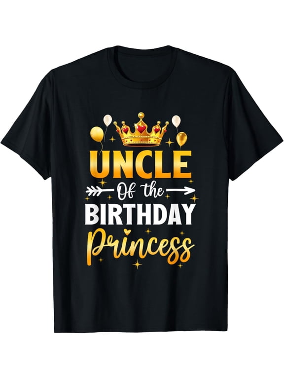 Uncle Of The Birthday Princess Birthday Girl Party Family T-Shirt Unisex S-5XL Hot Trending Shirt, Vintage Birthday Gift