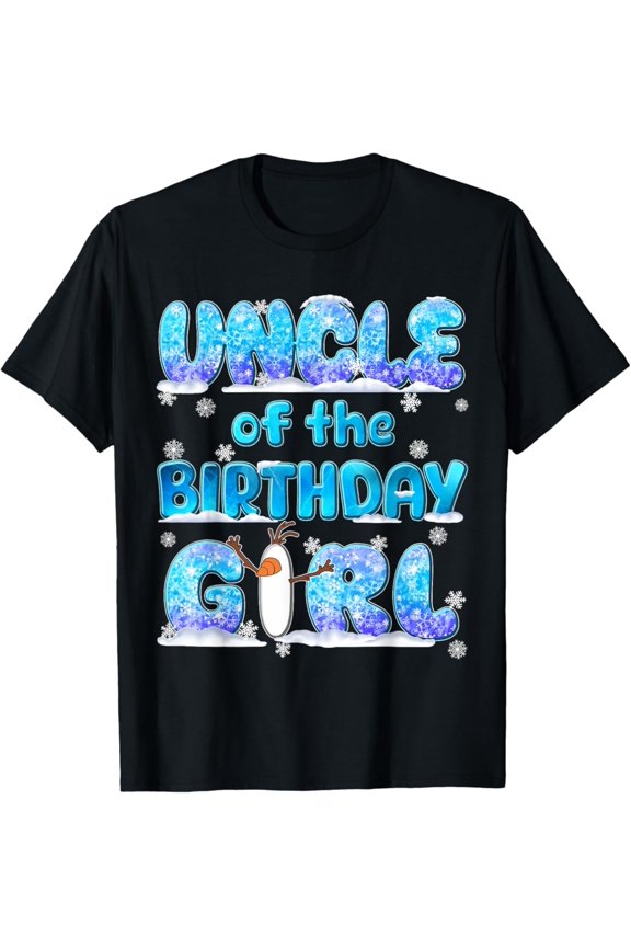 Uncle Of The Birthday Winter Family Party Decor Unisex T-Shirt S-5Xl - Best Birthday Gifts