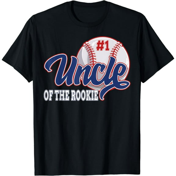 Uncle Of The Rookie Baseball 1st Birthday Baseball Theme T-Shirt