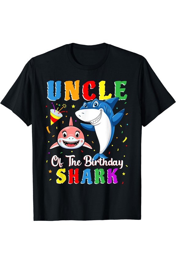 Uncle Of The Shark Birthday Family Matching Birthday Niece T-Shirt, Unisex T-Shirt