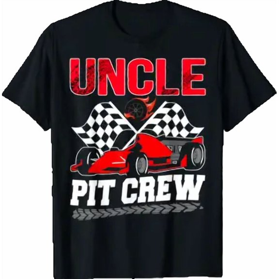 Uncle Pit Crew Racing Family Race Car Birthday Boy T-Shirt