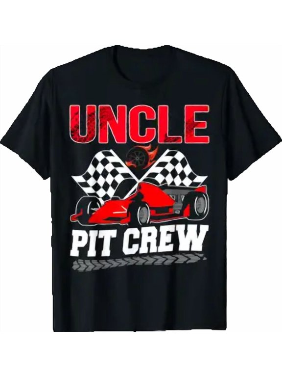 Uncle Pit Crew Racing Family Race Car Birthday Boy T-Shirt