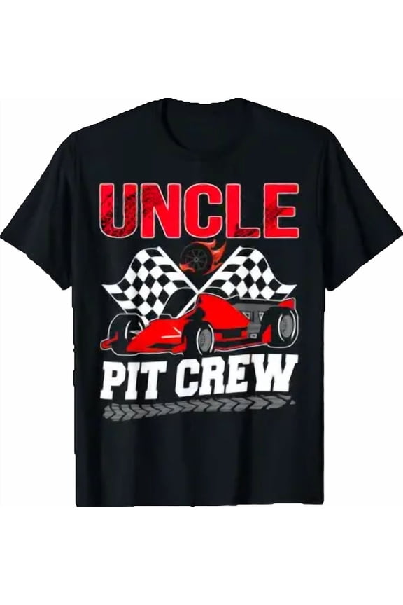 Uncle Pit Crew Racing Family Race Car Birthday Boy T-Shirt
