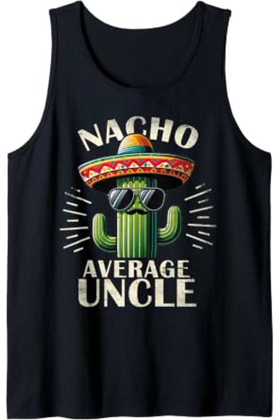 Uncle Playful Graphic Father Day Uncle Design Tank Top Size S-3XL