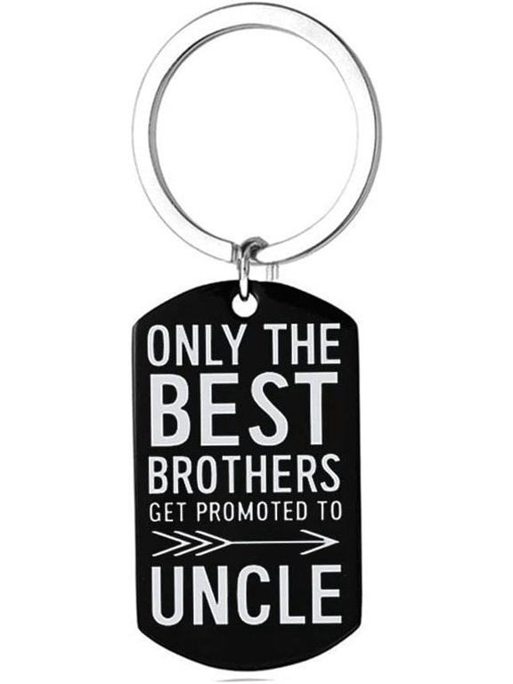 Uncle Pregnancy Announcement Gifts for Brother Only The Best Brothers Get Promoted To Uncle Keychain for New Uncle Gift for Brother in Law Uncle to Be Gift