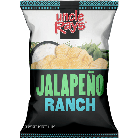 Uncle Ray's Jalapeno Ranch Chips, 2.29 oz (Pack of 12)