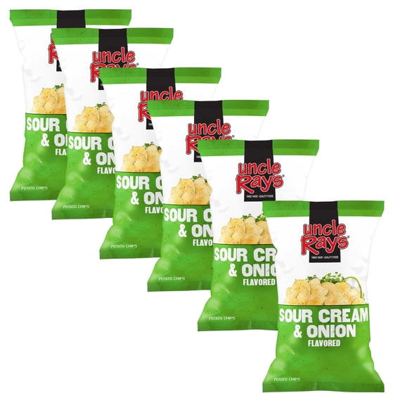 Uncle Ray's Sour Cream Potato Chips, 1.5 oz (Pack of 6)