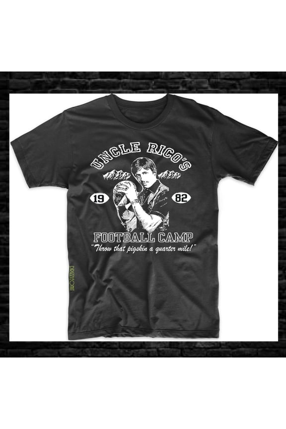 Uncle Rico's Football Camp T-Shirt. Funny Napoleon Pedro Vote T-Shirt SZ S-3XL