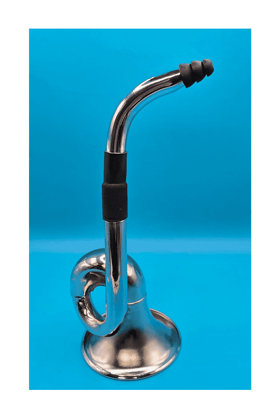 Uncle Russ's Original Ear Trumpet Horn - Silver - Made in the USA