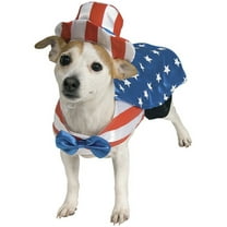 Uncle Sam Dog Costume Medium