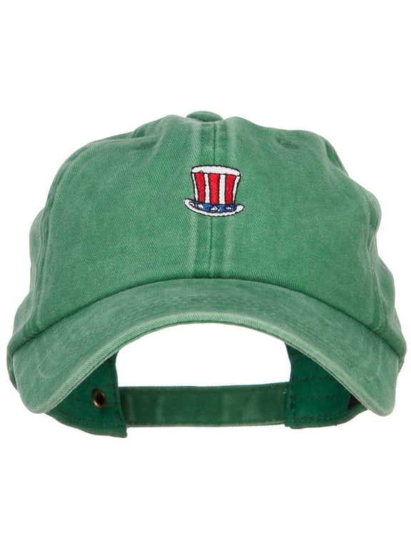 Uncle Sam Embroidered Unstructured Cap - Kelly Green OSFM