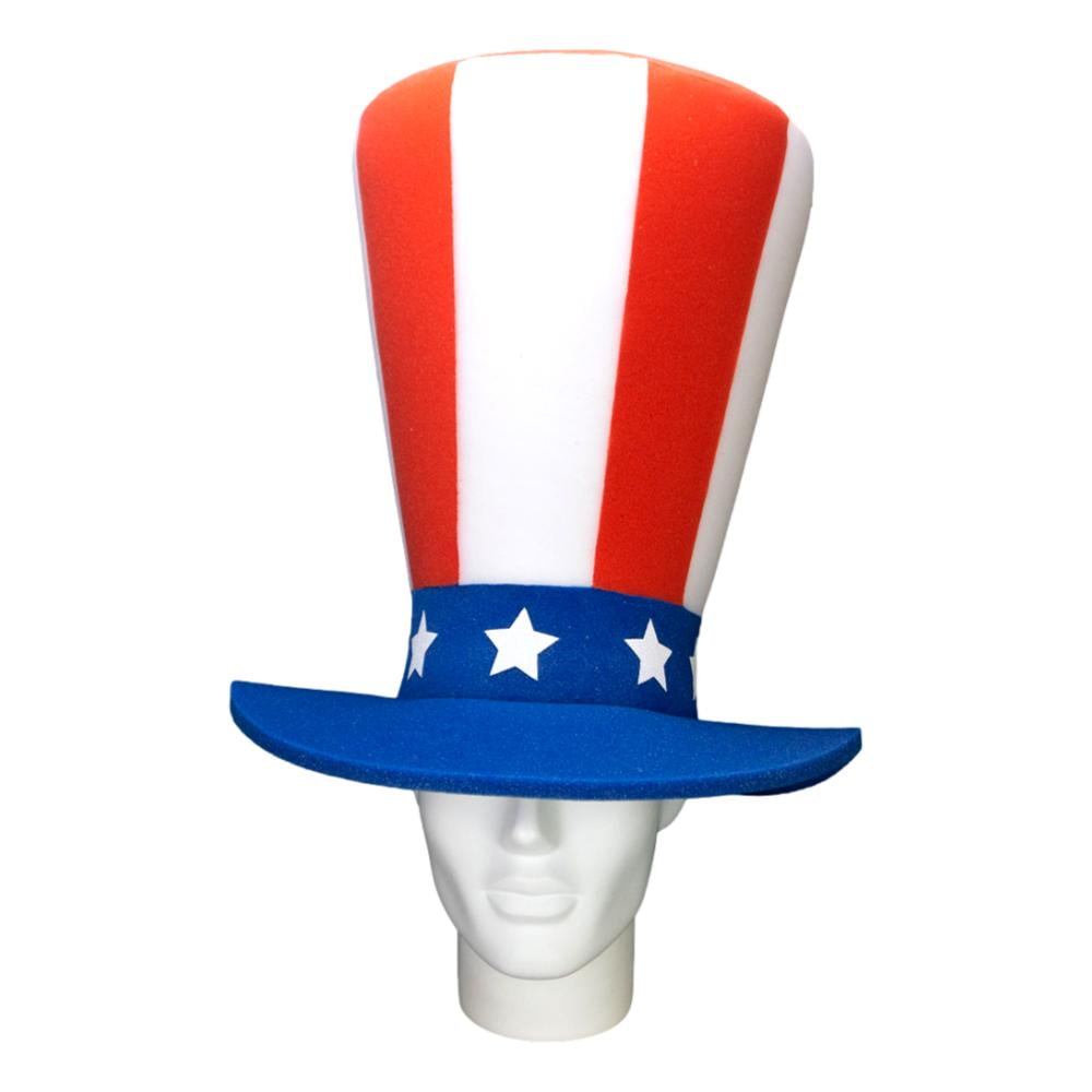 Foam Party Hat by Way to Celebrate, Uncle Sam Top Hat