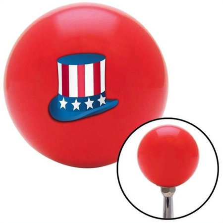 Uncle Sam Hat Red Shift Knob with M16 x 1.5 Insert Shifter Auto Manual Custom Brody